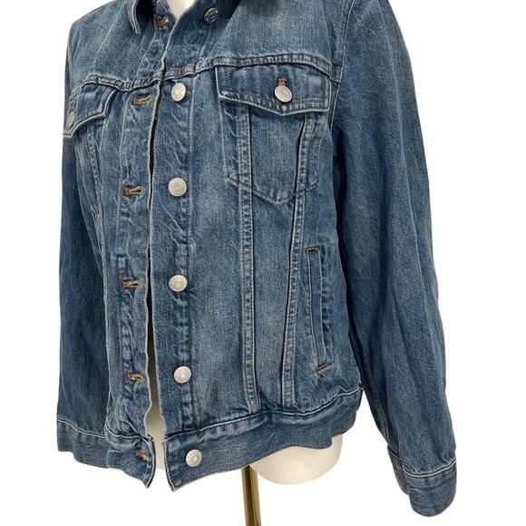 Madewell The Jean Jacket in Medford Wash Denim Size Large NWOT - Picture 6 of 8